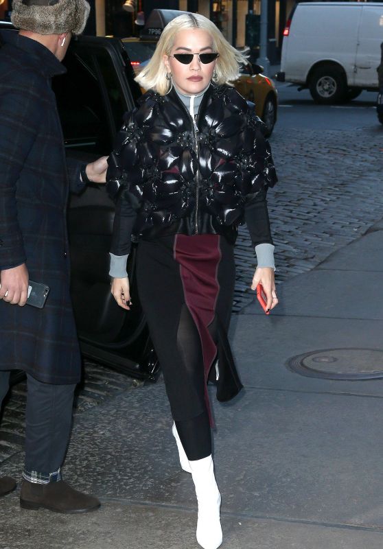 Rita Ora - Arriving at a Hotel in New York 12/18/2018