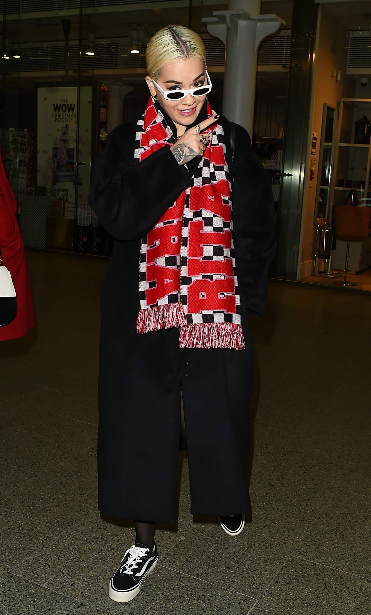 Rita Ora in Travel Outfit - Euro Star Terminal in London 12/20/2018 ...