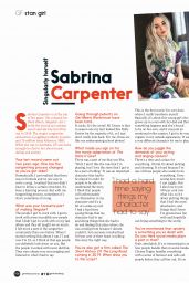 Sabrina Carpenter - Girlfriend Australia January 2019 Issue