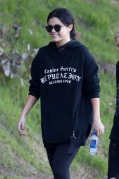 Selena Gomez in a Taylor Swift Reputation Tour Hoodie Hiking in LA 12/21/2018