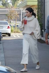 Selena Gomez in White - Out in Los Angeles 12/26/2018