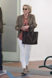 Sharon Stone in Casual Outfit 12/17/2018