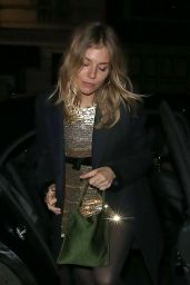 Sienna Miller Night Out - Chiltern Firehouse in London 12/19/2018