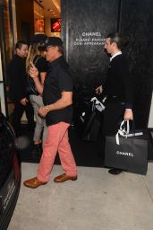 Sistine Stallone and Sylvester Stallone Shopping at Chanel in Beverly Hills 12/21/2018