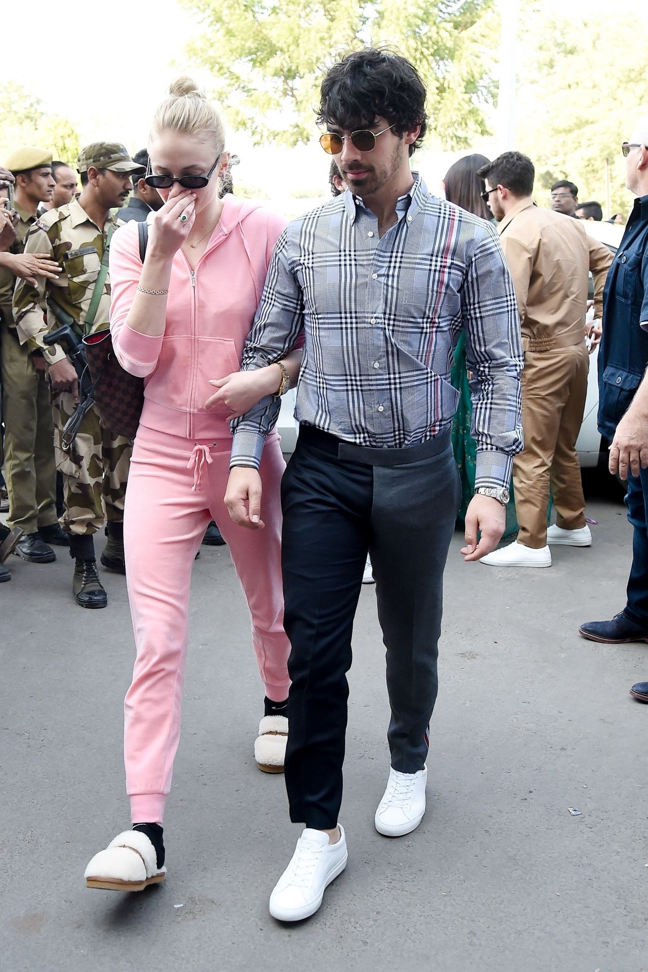 Sophie Turner and Joe Jonas at Jodhpur Airport in India 12/03/2018