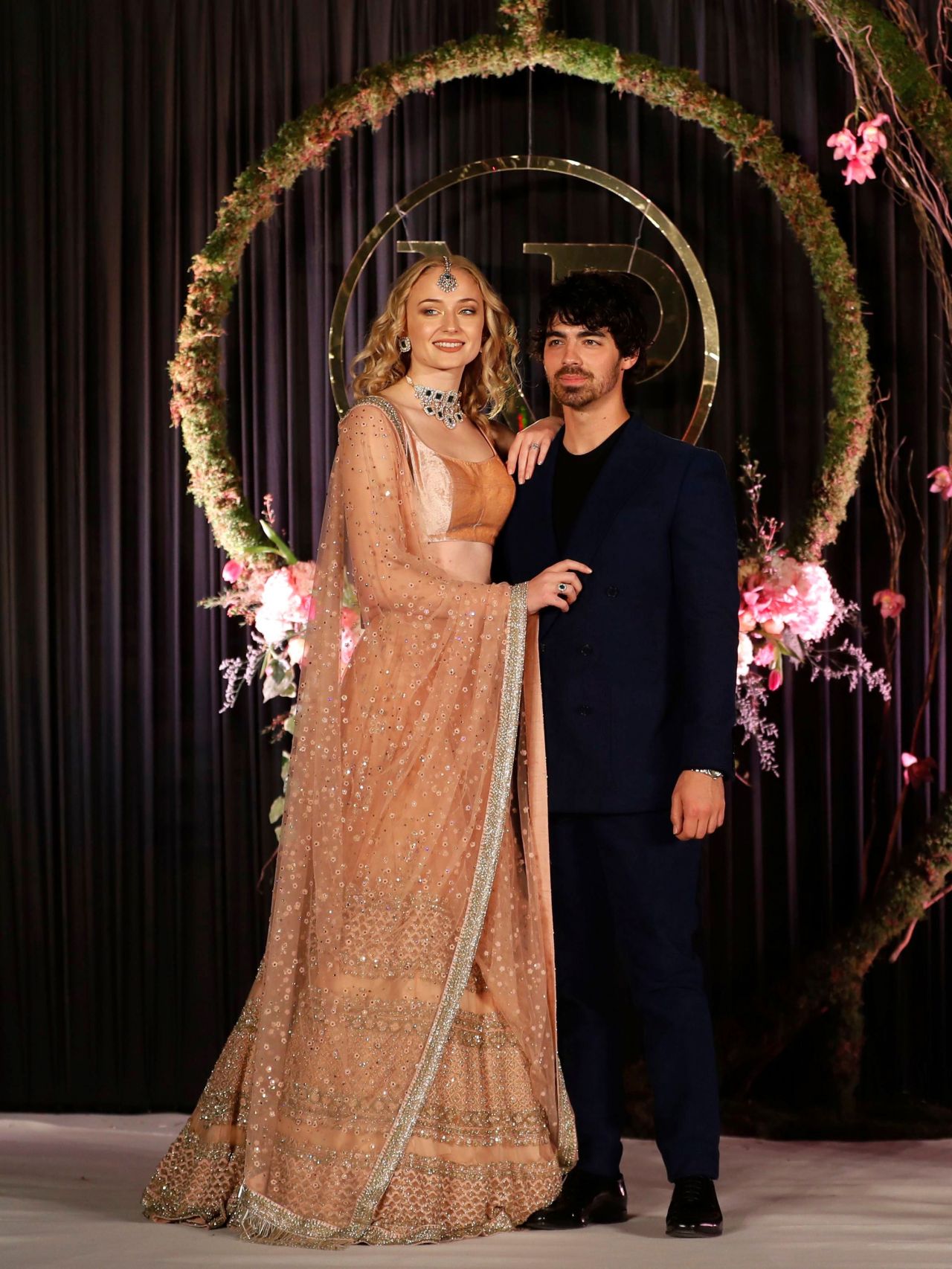 Sophie Turner and Joe Jonas at Wedding Reception in India 12/04/20181280 x 1706