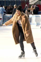 Tallia Storm - Ice Skating in Bryant Park in New York City 12/14/2018