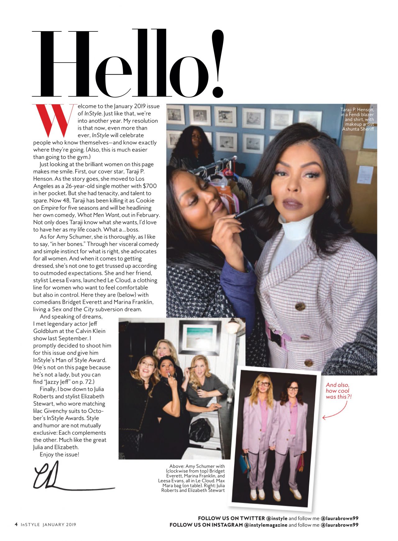 Taraji P. Henson - InStyle Magazine January 2019 Issue • CelebMafia