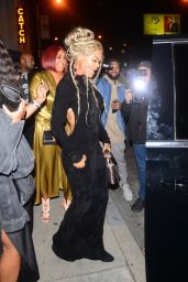 Teyana Taylor in a Backless Black Gown at Catch LA 12/22/2018