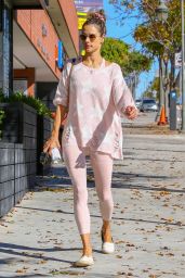 Alessandra Ambrosio - Goes to Pilates Class in LA 01/19/2019