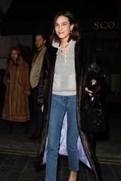 Alexa Chung - Out in London 01/14/2019