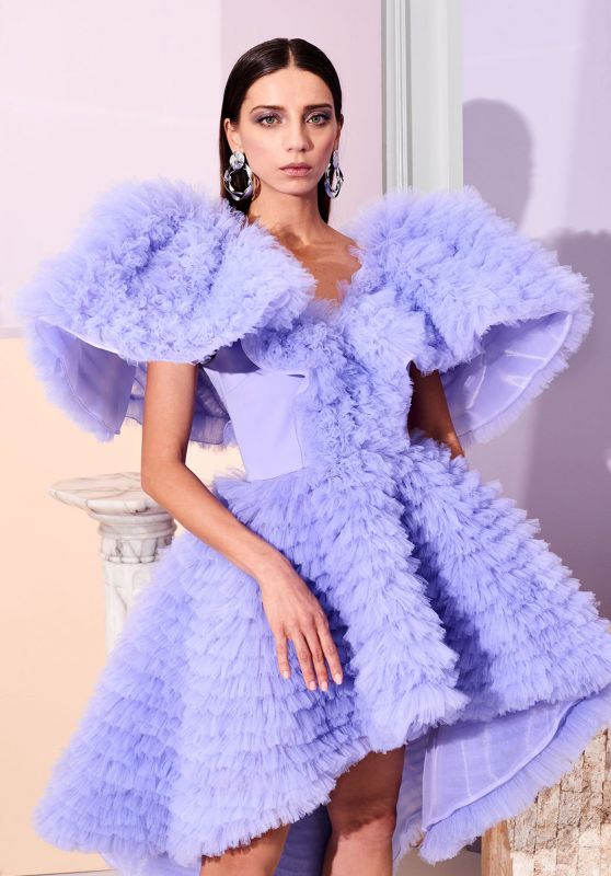 Angela Sarafyan - Christian Siriano Pre-Fall 2019 Fashion Collection Photoshoot