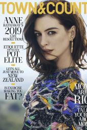 Anne Hathaway - Town & Country February 2019