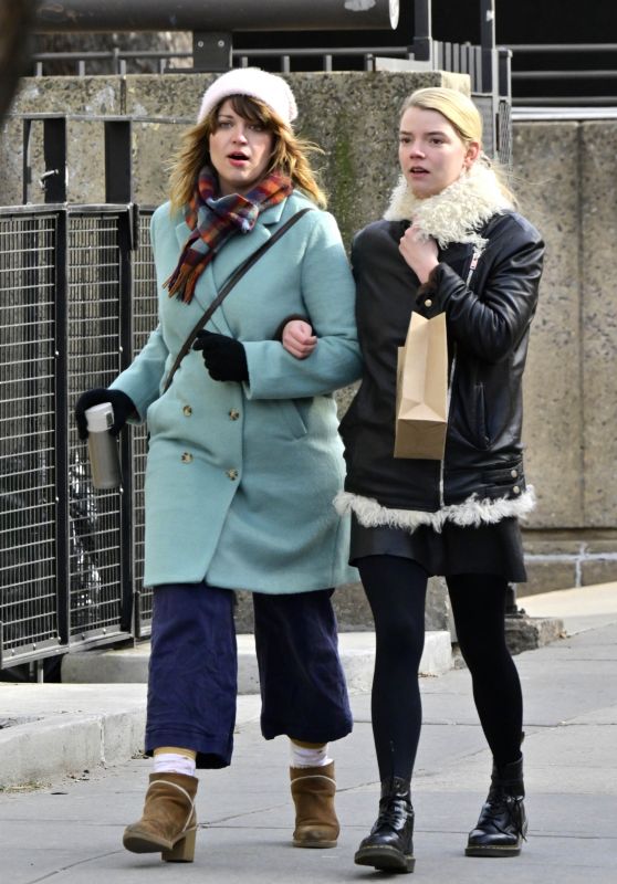 Anya Taylor-Joy - Shopping in Chilly NYC 01/19/2019