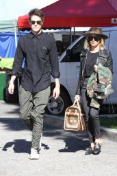 Ashley Tisdale and Christopher French - Out at Farmer