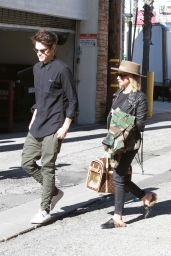Ashley Tisdale and Christopher French - Out at Farmer