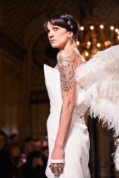 Asia Argento - Walks Grimaldi Fashion Show in Paris 01/21/2019