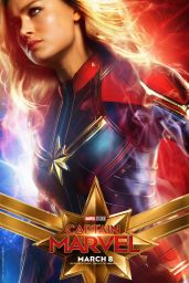 Brie Larson - "Captain Marvel" Posters and Photos 01/17/2019
