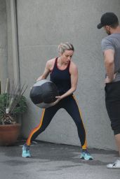 Brie Larson Works Up a Sweat at the Gym in LA, January 2019
