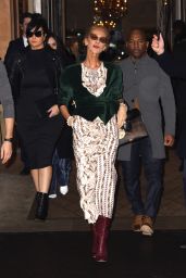 Celine Dion Leaves Crillon Hotel in Paris 01/25/2019