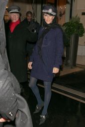 Celine Dion - Leaves the Plaza Athénée Hotel in Paris 01/29/2019