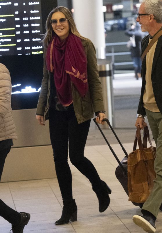 Elizabeth Hurley - Arrives at Heathrow Airport in London 01/11/2019 ...