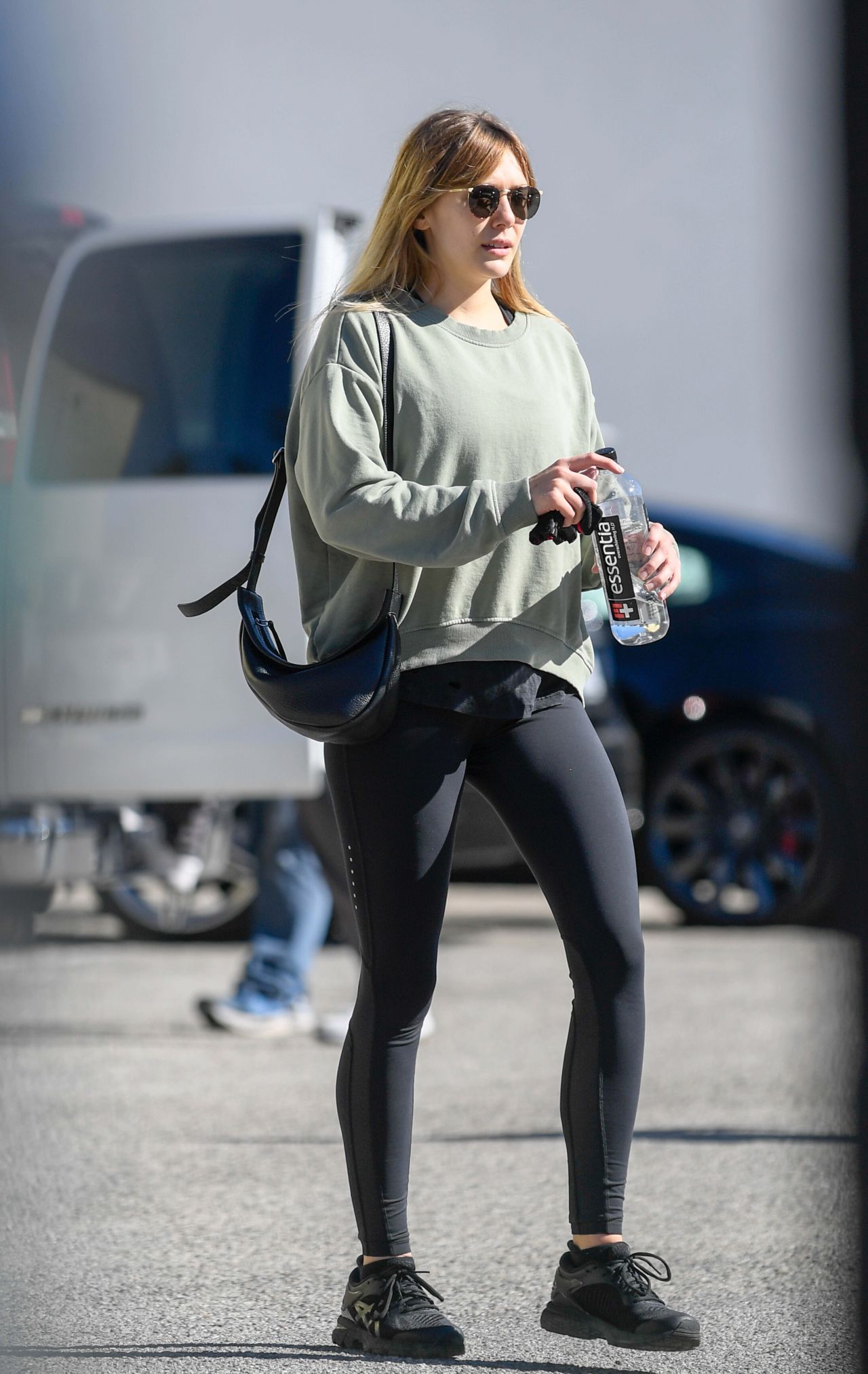 Elizabeth Olsen in Tights - Leaving a Gym in Los Angeles 01/23/2019 ...