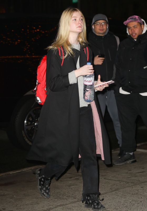 Elle Fanning - Arriving at the Bowery Hotel in NYC 01/08/2019