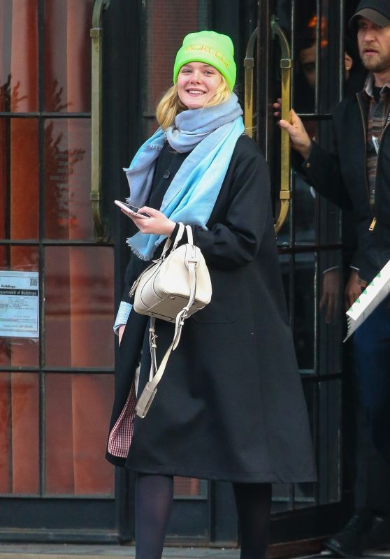 Elle Fanning in Downtown NYC 01/10/2019