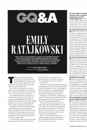 Emily Ratajkowski - GQ Australia January / February 2019