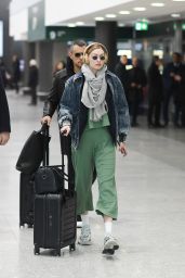 Gigi Hadid - Arrives at Malpensa Airport in Milan 01/12/2019
