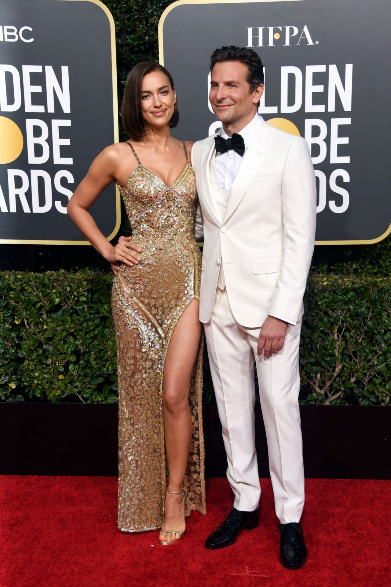 Irina Shayk and Bradley Cooper - 2019 Golden Globe Awards ...