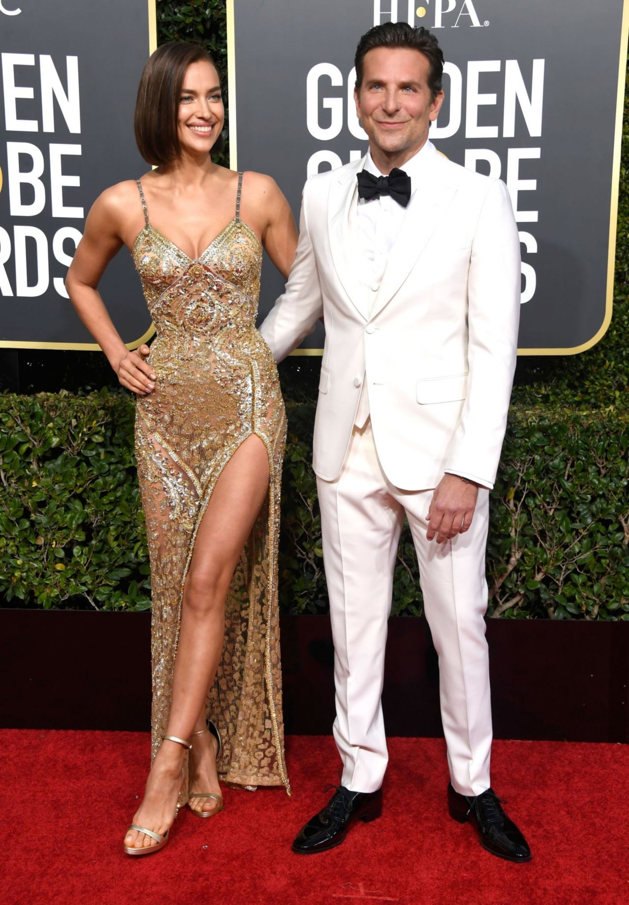 Irina Shayk and Bradley Cooper - 2019 Golden Globe Awards ...