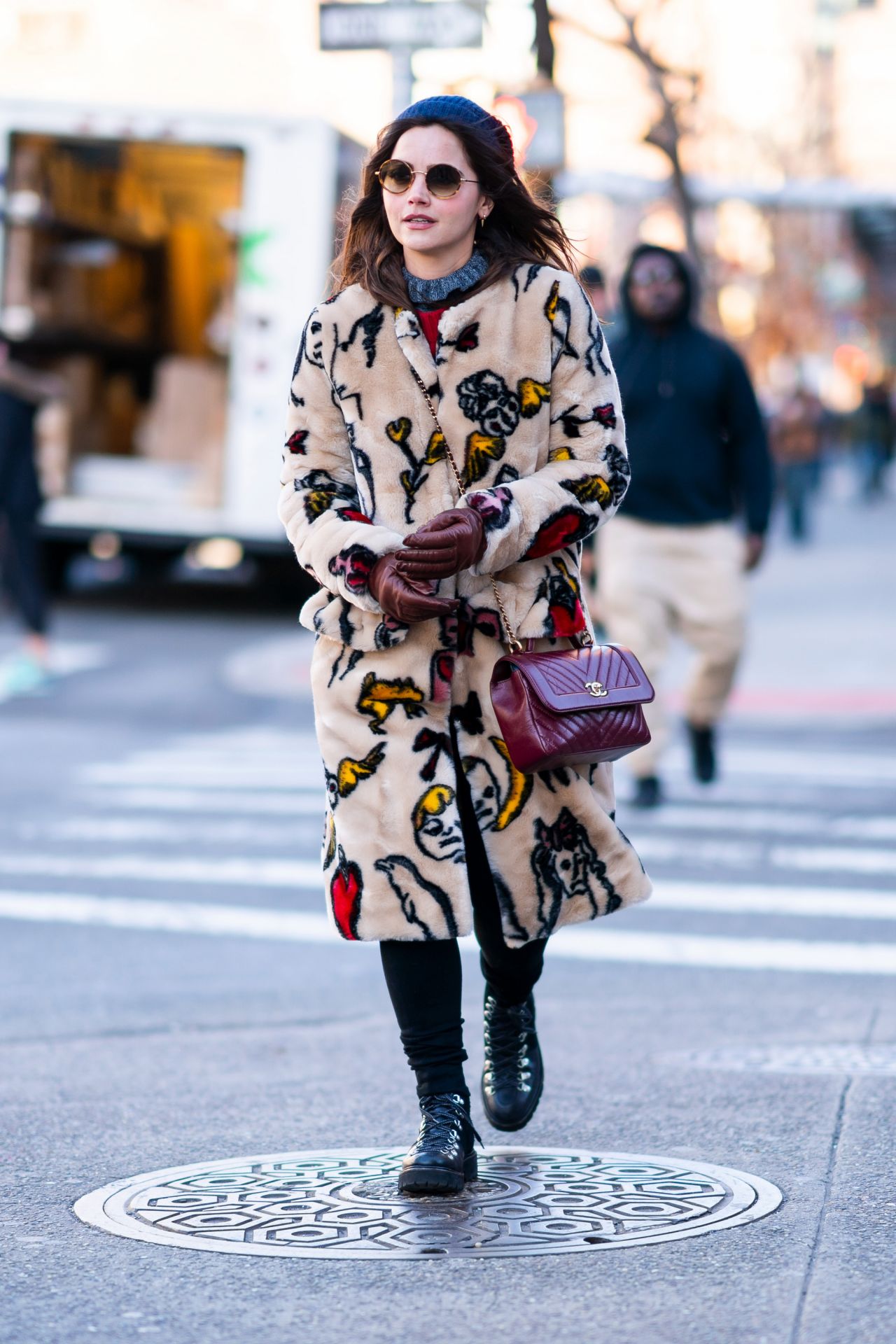 Jenna Coleman Winter Street Style 01/11/2019 • CelebMafia