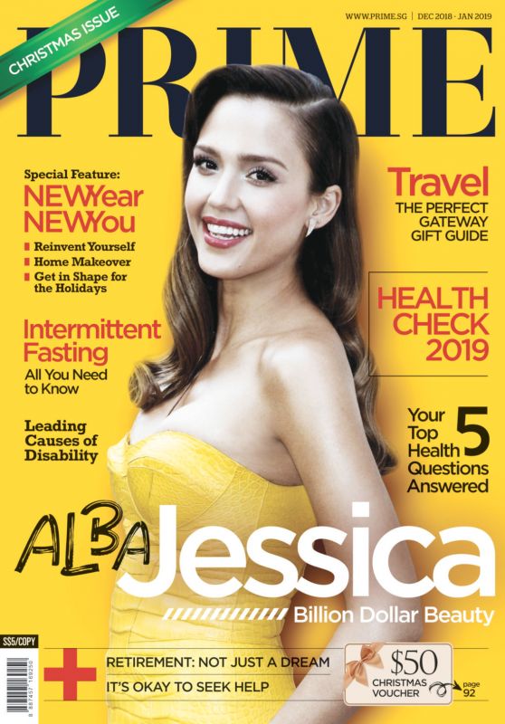 Jessica Alba - Prime Magazine Singapore December 2018 / January 2019 Issue