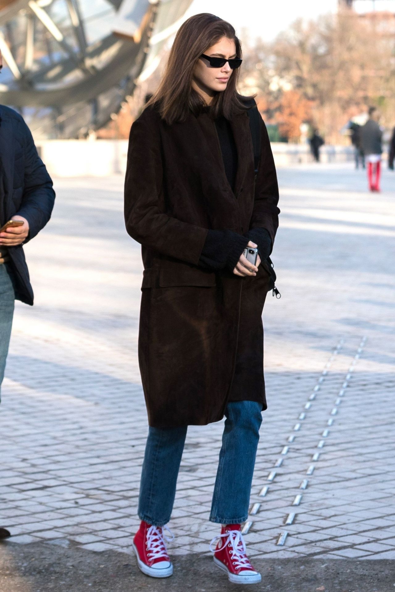 KAIA GERBER at Louis Vuitton Foundation in Paris 01/21/2019