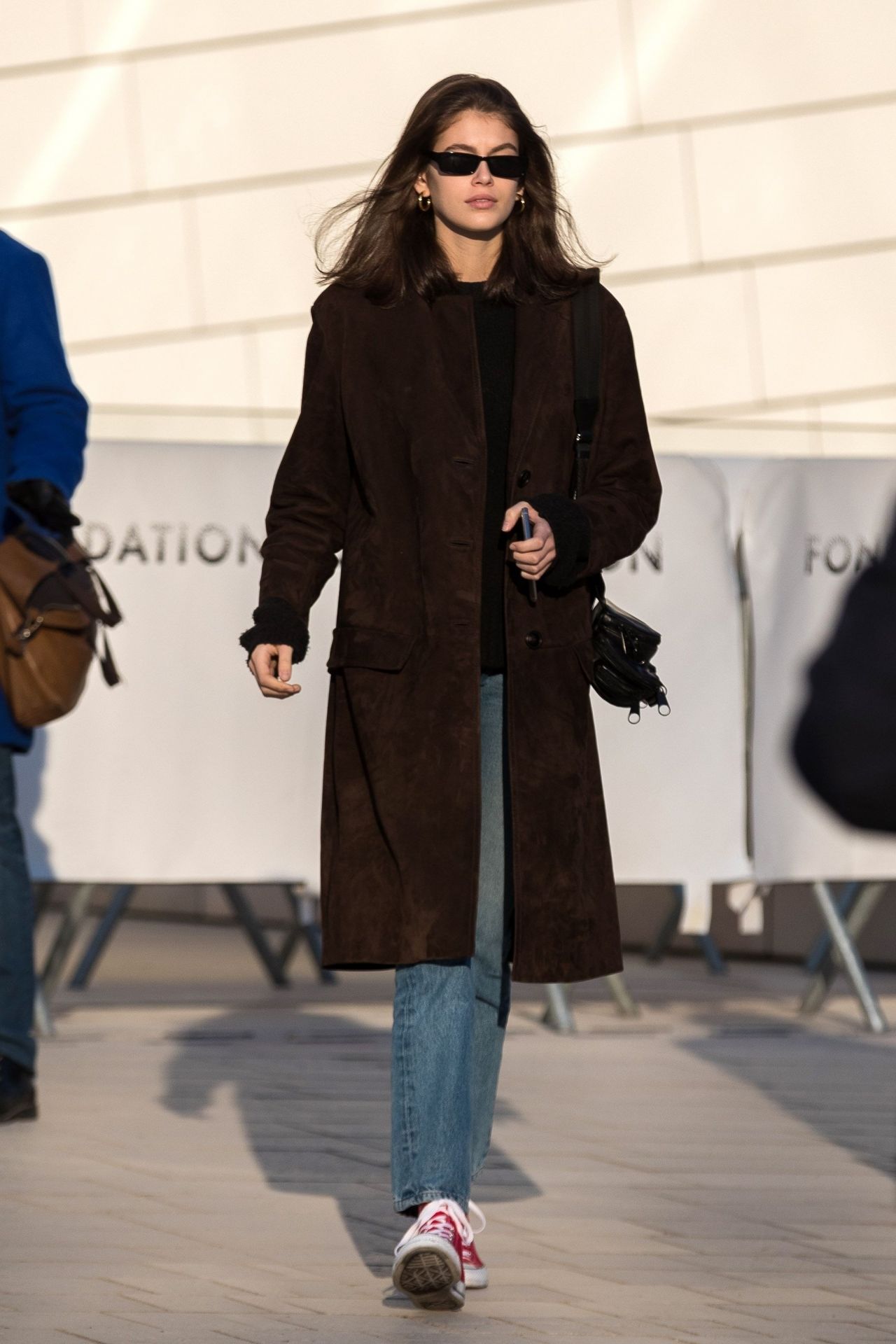 Kaia Gerber Visits the Louis Vuitton Foundation January 21, 2019