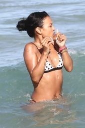 Karrueche Tran in Bikini in Miami 01/02/2019