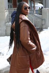 Kiki Layne Winter Style - Out in Park City 01/25/2019