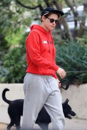 Kristen Stewart - Hike Out With Her Dog 01/28/2019