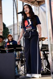 Lauren Jauregui – Women March in Los Angeles 01/19/2019