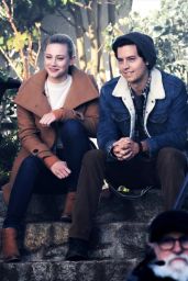 Lili Reinhart and Cole Sprouse - "Riverdale" Set in Vancouver 01/16/2019