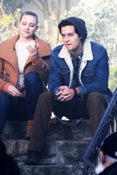 Lili Reinhart and Cole Sprouse - "Riverdale" Set in Vancouver 01/16/2019