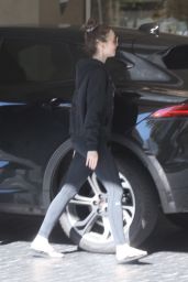 Lily Collins - Drops Her Car Off at Valet in West Hollywood 01/25/2019