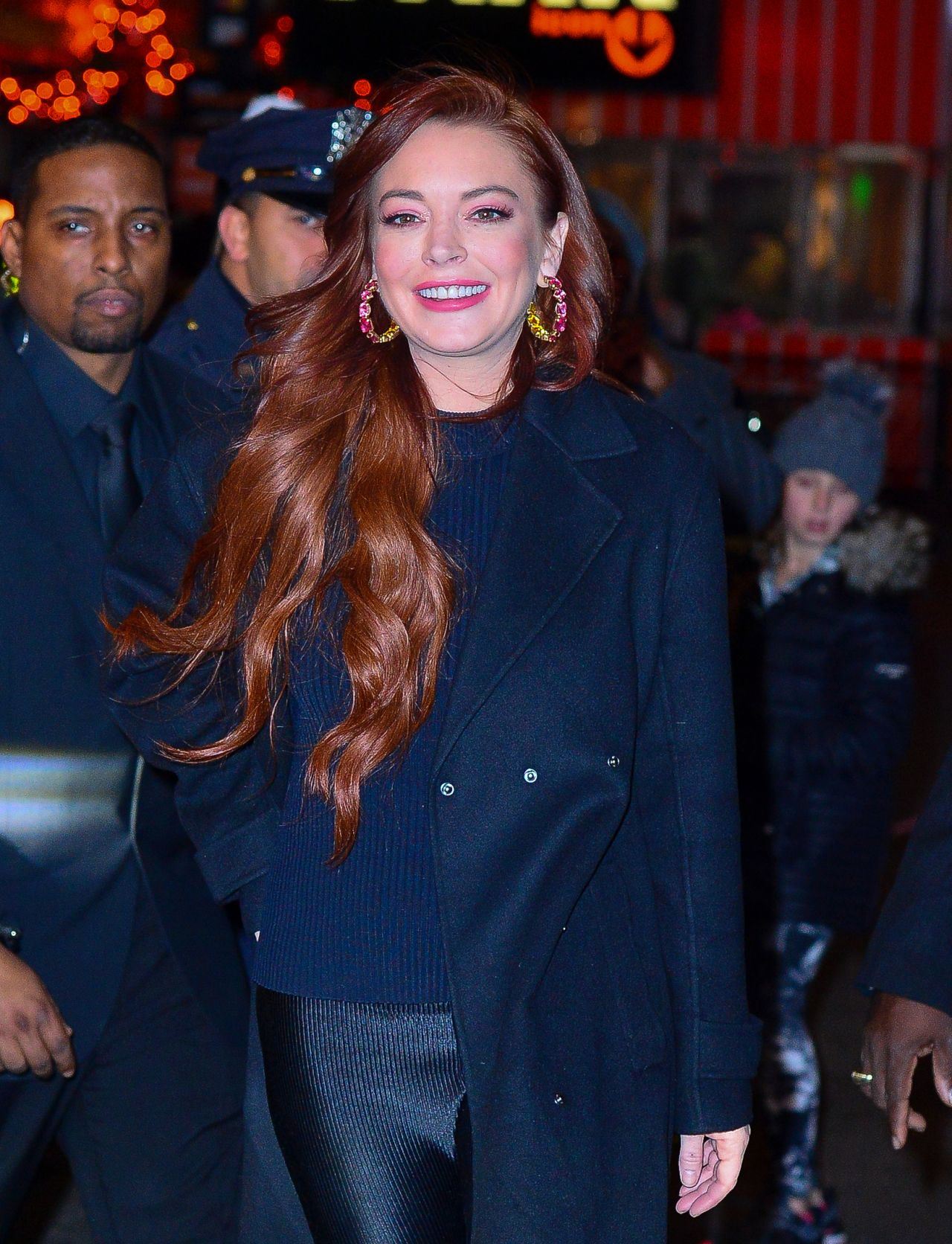 Lindsay Lohan - Leaving MTV Studios in NYC 01/04/2019 • CelebMafia