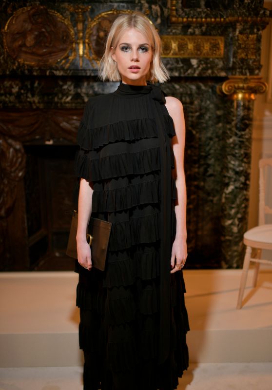 Lucy Boynton – Valentino Fashion Show in Paris 01/23/2019