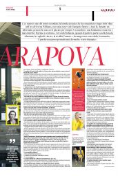 Maria Sharapova - Corriere della Sera Liberi Tutti January 2019 Issue