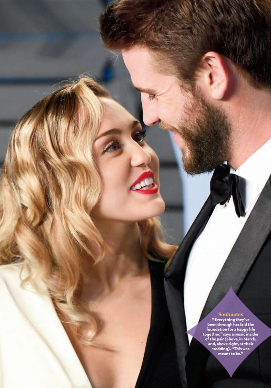 Miley Cyrus and Liam Hemsworth - People USA 01/14/2019