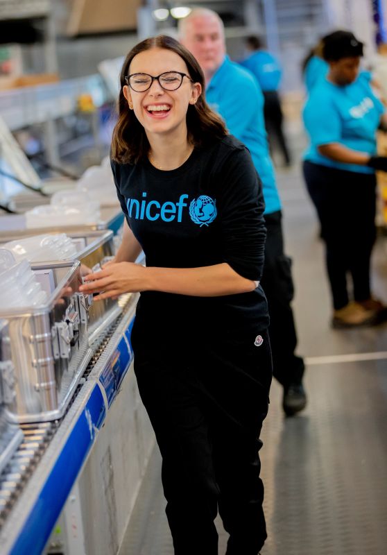 Millie Bobby Brown - Visiting UNICEF Supply in Copenhagen