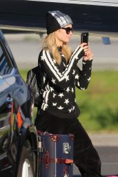 Paris Hilton - Arriving on a Private Jet in LA 01/02/2018
